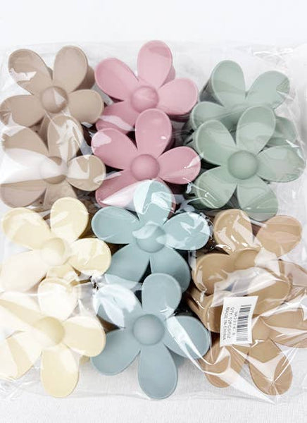 Love and Repeat - Matte Tone Daisy Hair Claw Sets