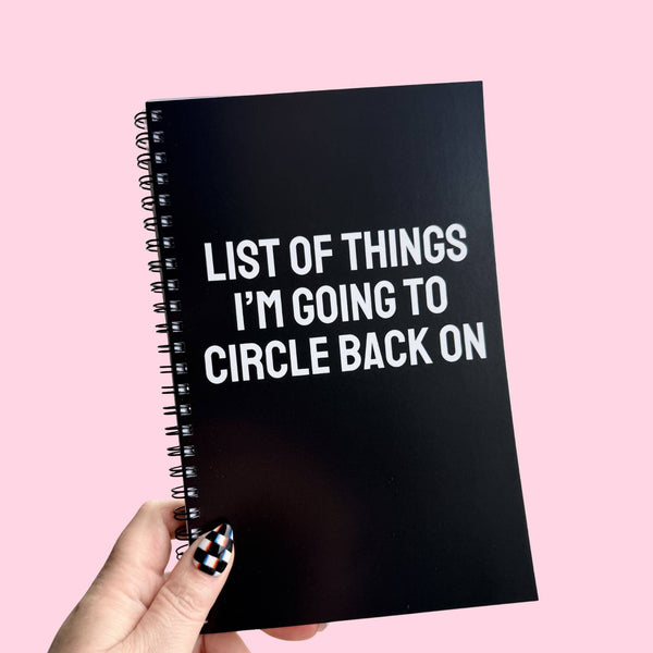 Corporate Snark - List of Things I'm Going To Circle Back On Notebook