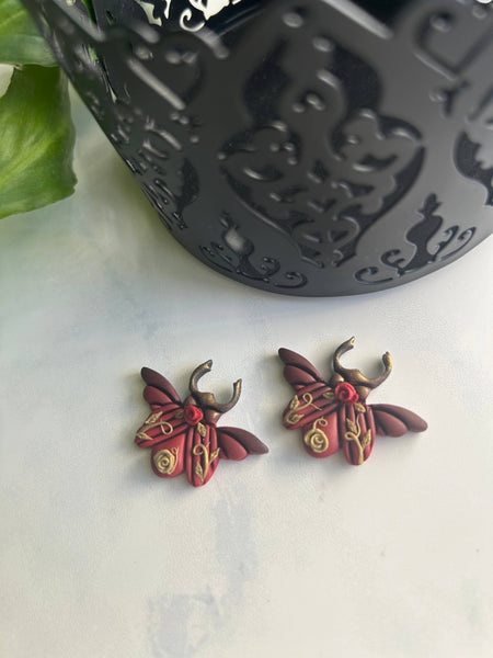 Everything Ky and I - Ombré Rose Beetle Studs