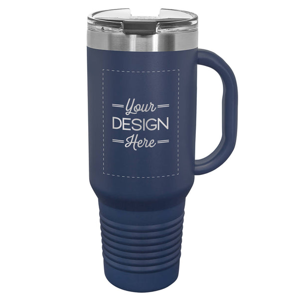 Susquehanna Glass Company - Custom Artwork Insulated Travel Mug & Lid, 40 oz: Olive