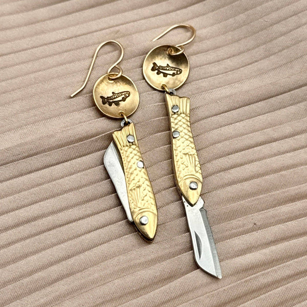 Fluff Hardware - Handmade Backcountry Feeesh Earrings