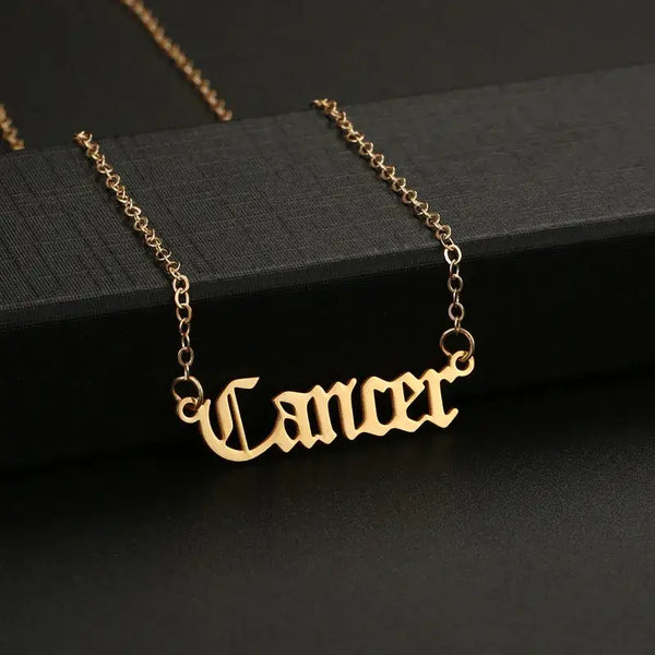 Sweet Cherry Sky - Horoscope Constellation Necklace in Gold and Silver