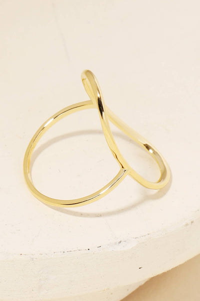 Anarchy Street - Curved Oval Minimalist Ring