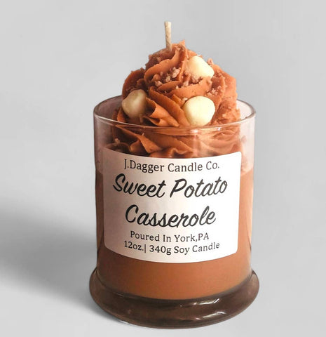 J Dagger Candle Co. - Sweet Potato Casserole Soy Dessert Candle, 12oz.