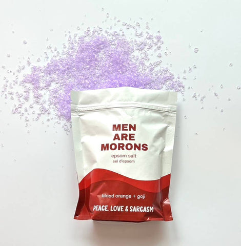 Peace, Love and Sarcasm - Men Are Morons Epsom Salt Bath Soak