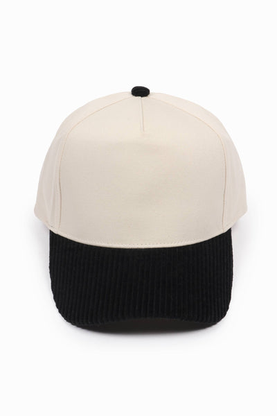 David And Young - Corduroy Brim 5 Panel Baseball Cap