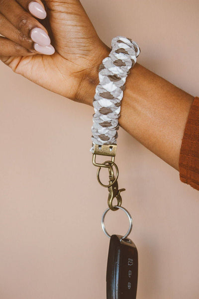 Shop Andi - Brown Checkered Keychain
