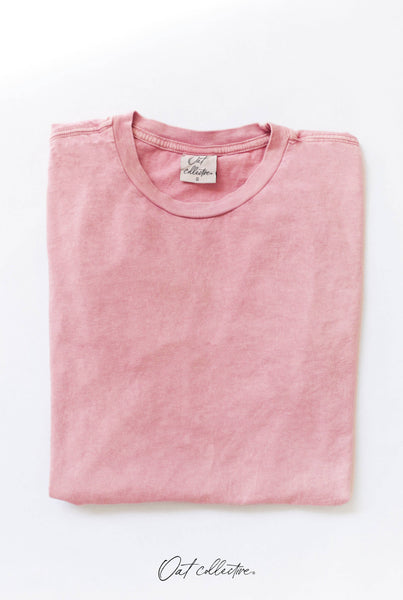 OAT COLLECTIVE - Basic Blank Mineral Washed Graphic Tee