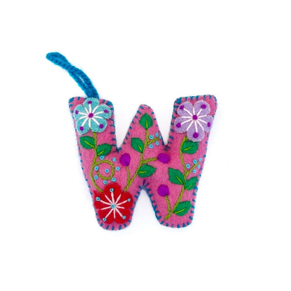 Ornaments 4 Orphans - Colorful Letter Ornament Bundle FTWXYZ, 6 Pack