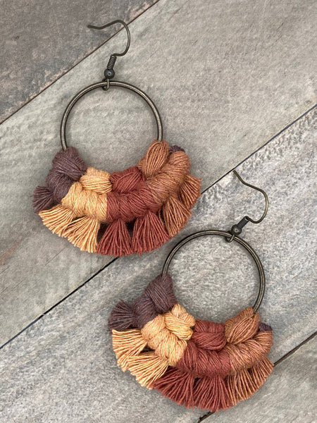 HK Macrame Jewelry - Multicolored Sm - Fall Mix 1