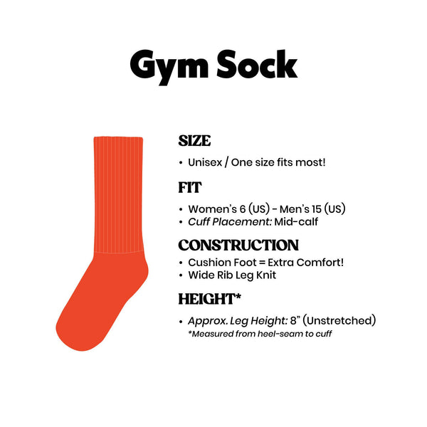 Gumball Poodle - Average Dick Energy Gym Crew Socks