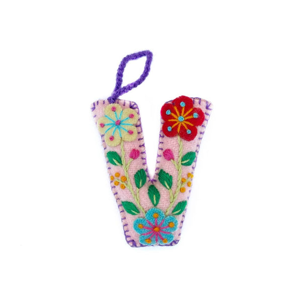 Ornaments 4 Orphans - Colorful Letter Ornament Bundle DGIOPV, 6 Pack