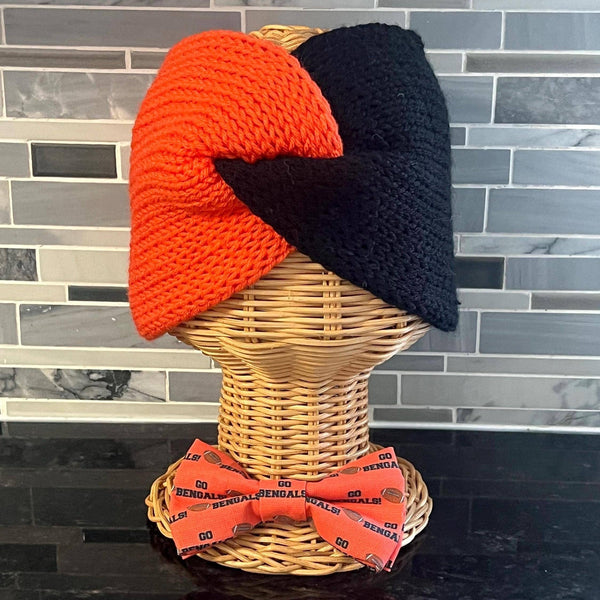 The Pawfect Accessory - Tiger Stripe Knit Twist Headband | Cincinnati Team Spirit