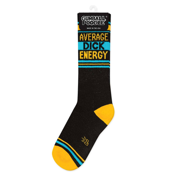 Gumball Poodle - Average Dick Energy Gym Crew Socks