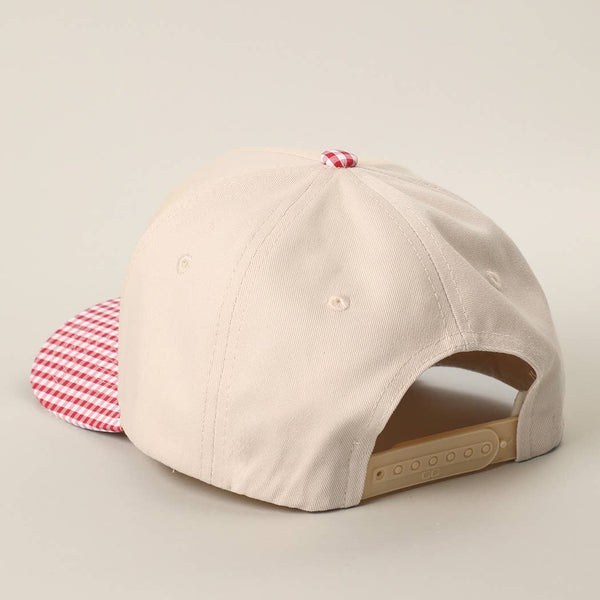 Fashion City - Small Gingham Check Two-Tone Trucker Hat