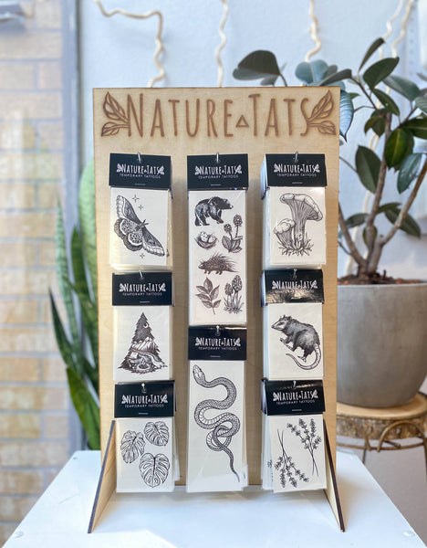 NatureTats - Temporary Tattoo Display Stand - Tall