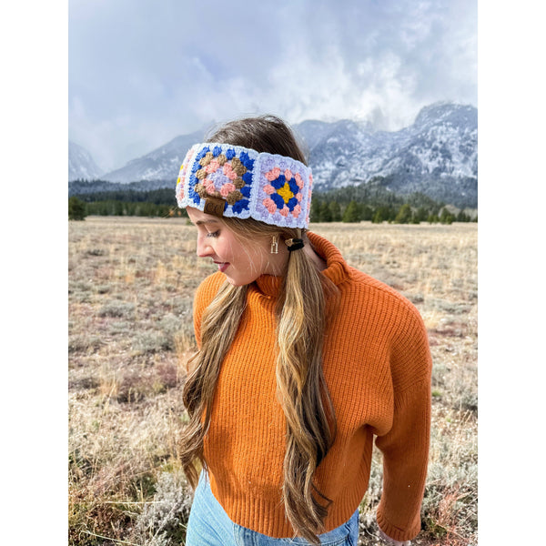 C.C Beanie - Fuzzy Lined Multi-Color Crochet Fashion Headband for Women