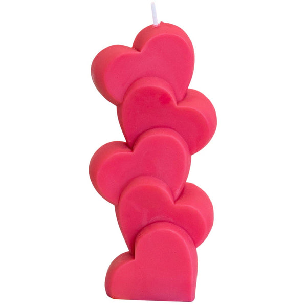 Candle Lume - Heart Pillar Candle: Red