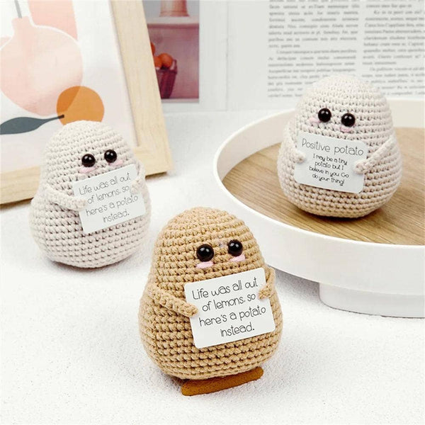 TOMOPOD LLC - Handmade Crochet Positive Potato, Cute Amigurumi Potato