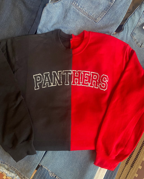 iron threads - Custom Half & Half Crewneck Pair | Matching Opposites