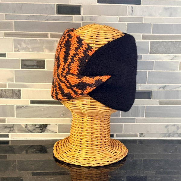 The Pawfect Accessory - Tiger Stripe Knit Twist Headband | Cincinnati Team Spirit