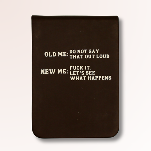 Properly Improper - SALE - Old Me vs New Me - Leatherette Pocket Journal