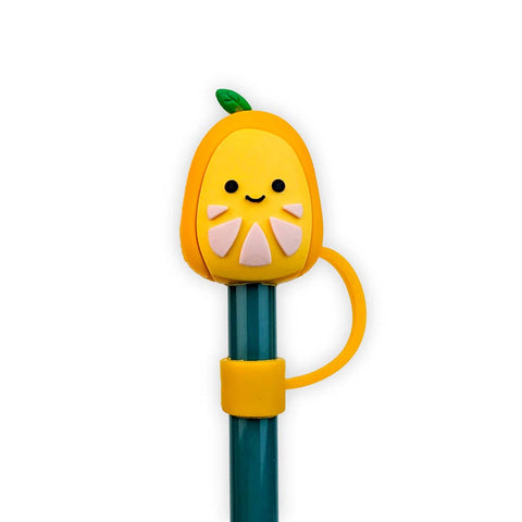 iconic mi - Straw Cover Squishmallow Letica Yellow Lemon Silicone 10mm