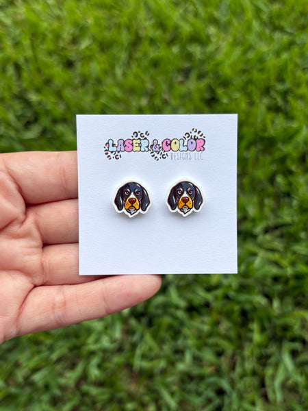 Laser & Color Designs LLC - Mascot Earrings, Football, Team Spirit, School