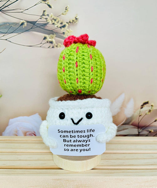 Crochet Cactus Succulent Plant Emotional Support