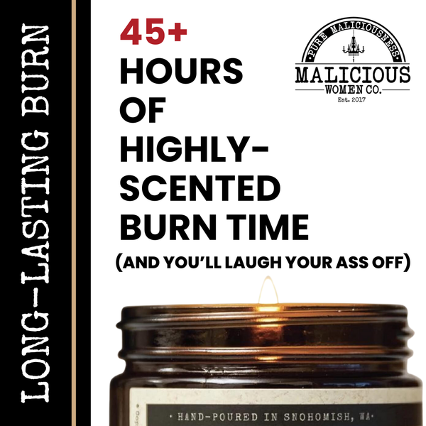 Malicious Women Candle Co - But First Wine 9oz Funny Candle Malicious Women Co
