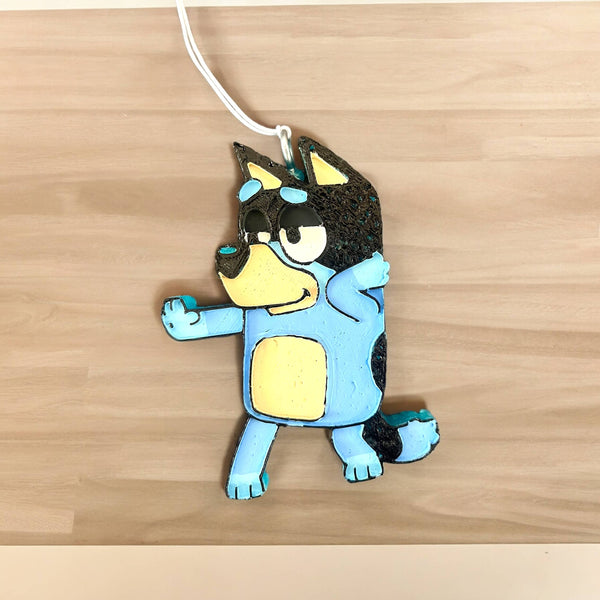 Cup Culture - Blue dog and friends Car Freshie: Mix my scents / Bluey