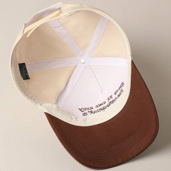 Fashion City - Put it on my husband's tab Embroidery Canvas Cap