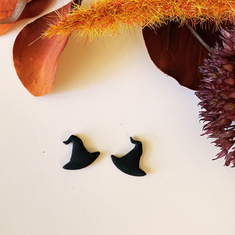 Blush and Bash Studio - Witch Hat Stud Earrings