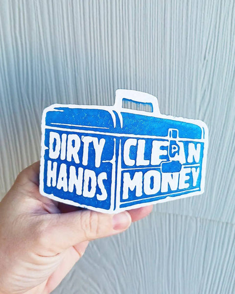 Bless Your Cottons - Dirty Hands, Clean Money Car Freshie: Red / Leather