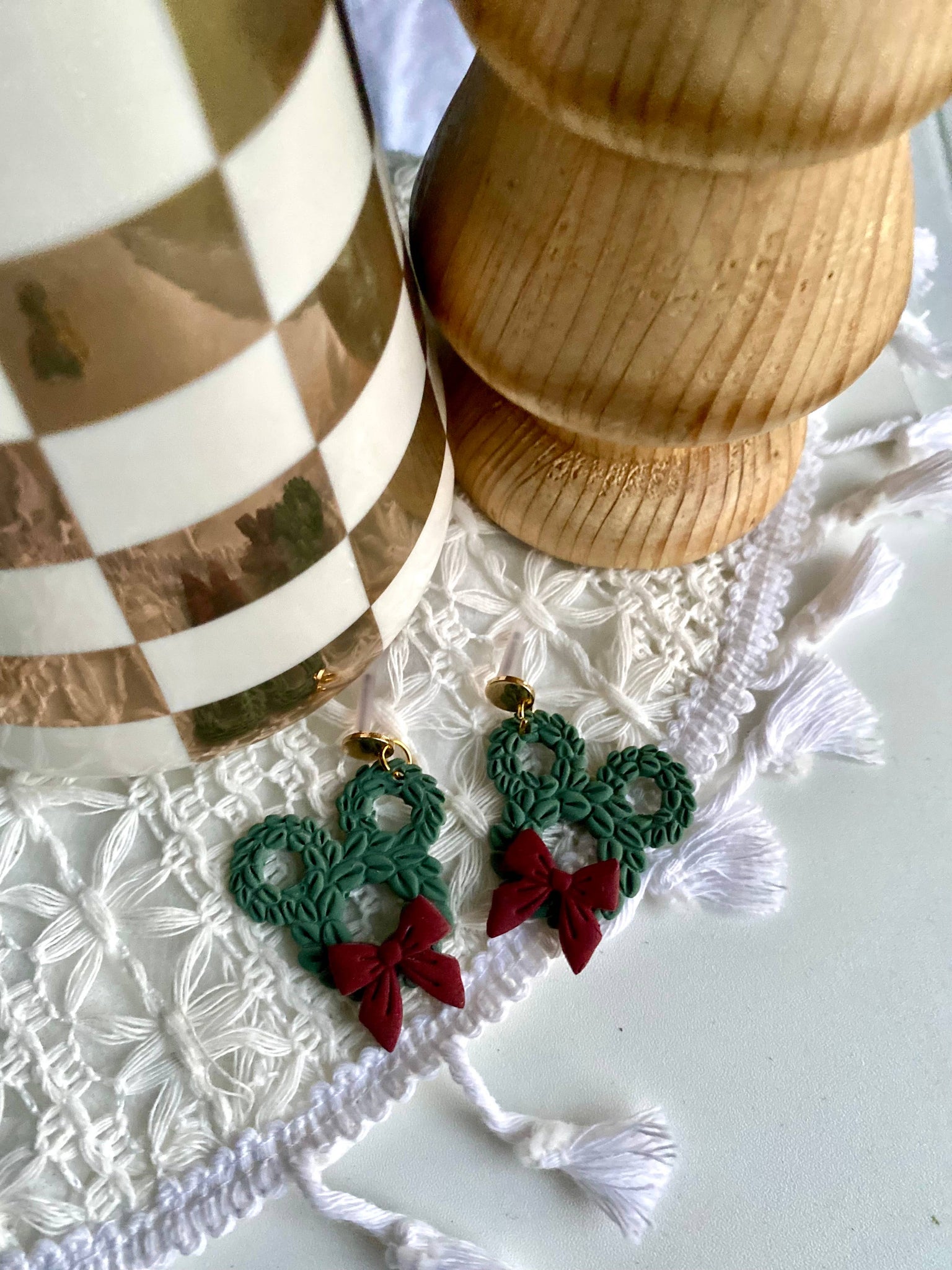 Terra Made - Mickey wreath earrings