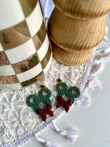 Terra Made - Mickey wreath earrings