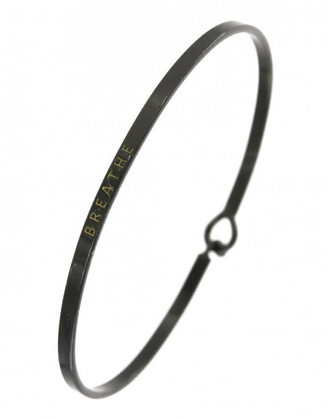 0011 PREMIERE - FR2769 BREATHE_3mm Inspired Message Brass Bangles