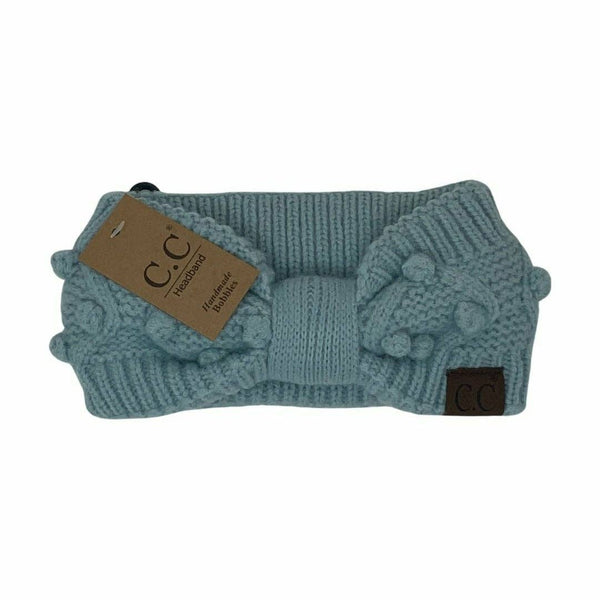 C.C Beanie - Bobble Knit C.C Head Wrap HW3836
