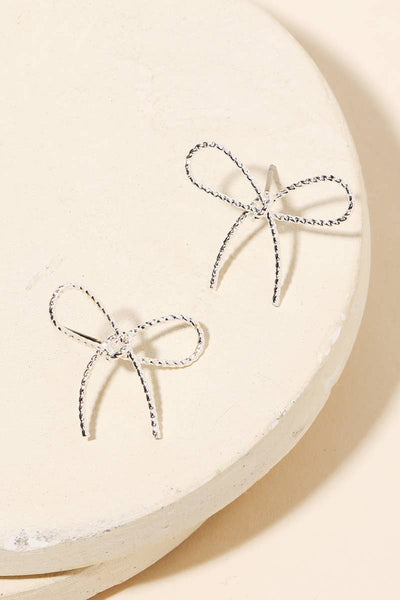 Anarchy Street - BOW Ribbon Post Earrings