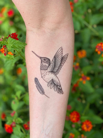 NatureTats - Hummingbird Temporary Tattoo