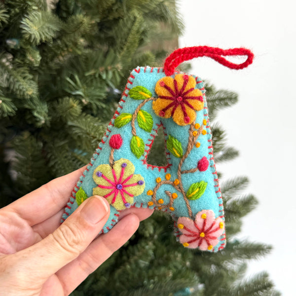 Ornaments 4 Orphans - Colorful Letter Ornament Bundle ACELMS, 6 Pack