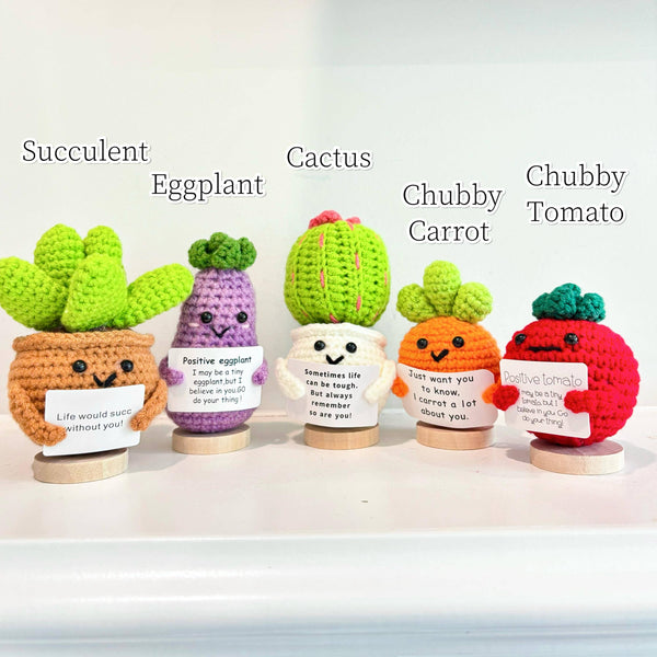 Emotional Support Crochet Fruits/Animals/Vegetables