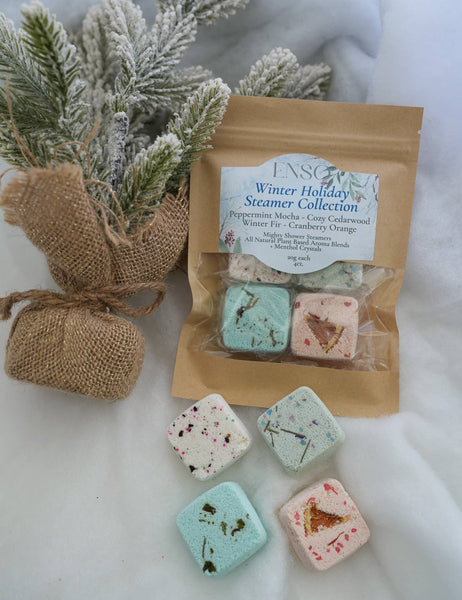 Enso Naturals - Holiday Shower Steamers - Winter Christmas Pack Stockings