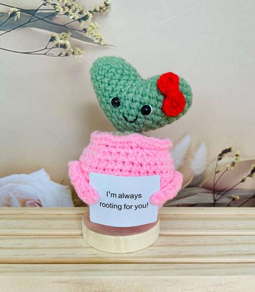 Crochet Cactus Succulent Plant Emotional Support