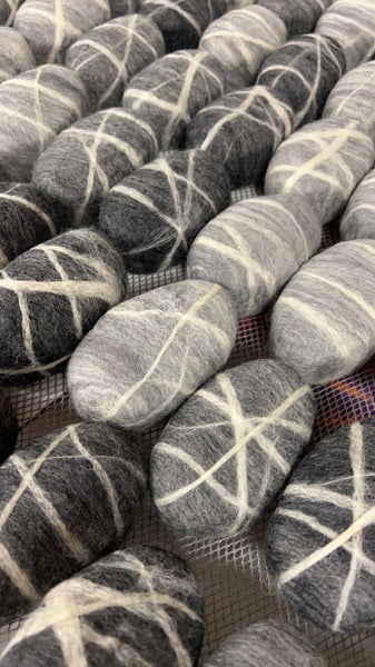 Twisted Purl LLC - Felted Soap Natural Color Pack of 25 Individually Labeled