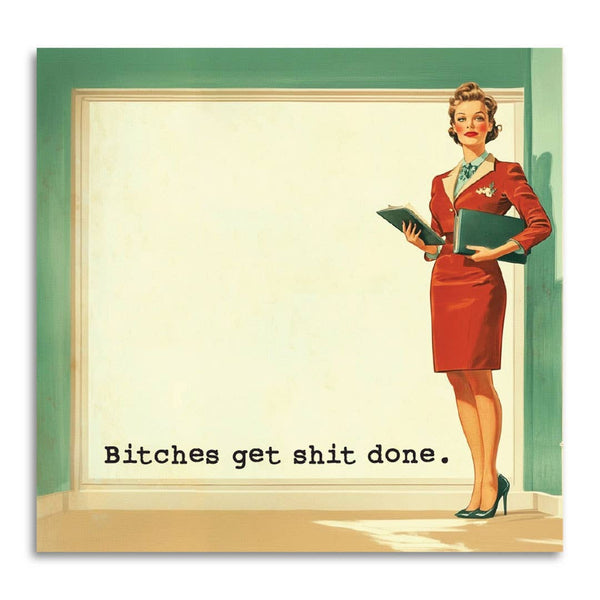 Bad Betty Greeting Co. - Bitches Get Shit Done - Funny Sarcastic Sticky Note Pad
