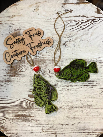Sassy Fras Couture - Crappie Car Freshie: Drunken Cowboy