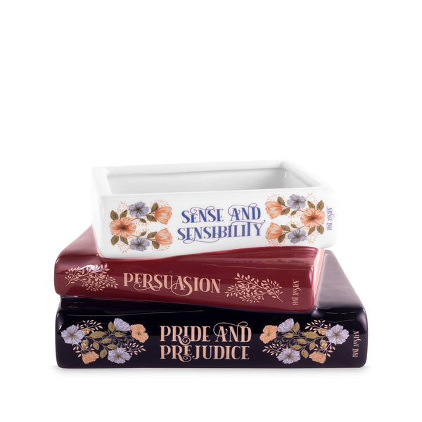 Steel Mill and Co. - Stacked Books Planter, Jane Austen
