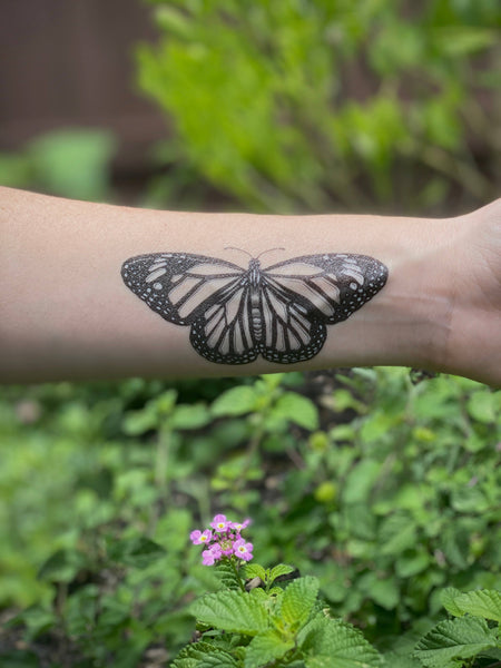 NatureTats - Monarch Butterfly Temporary Tattoo