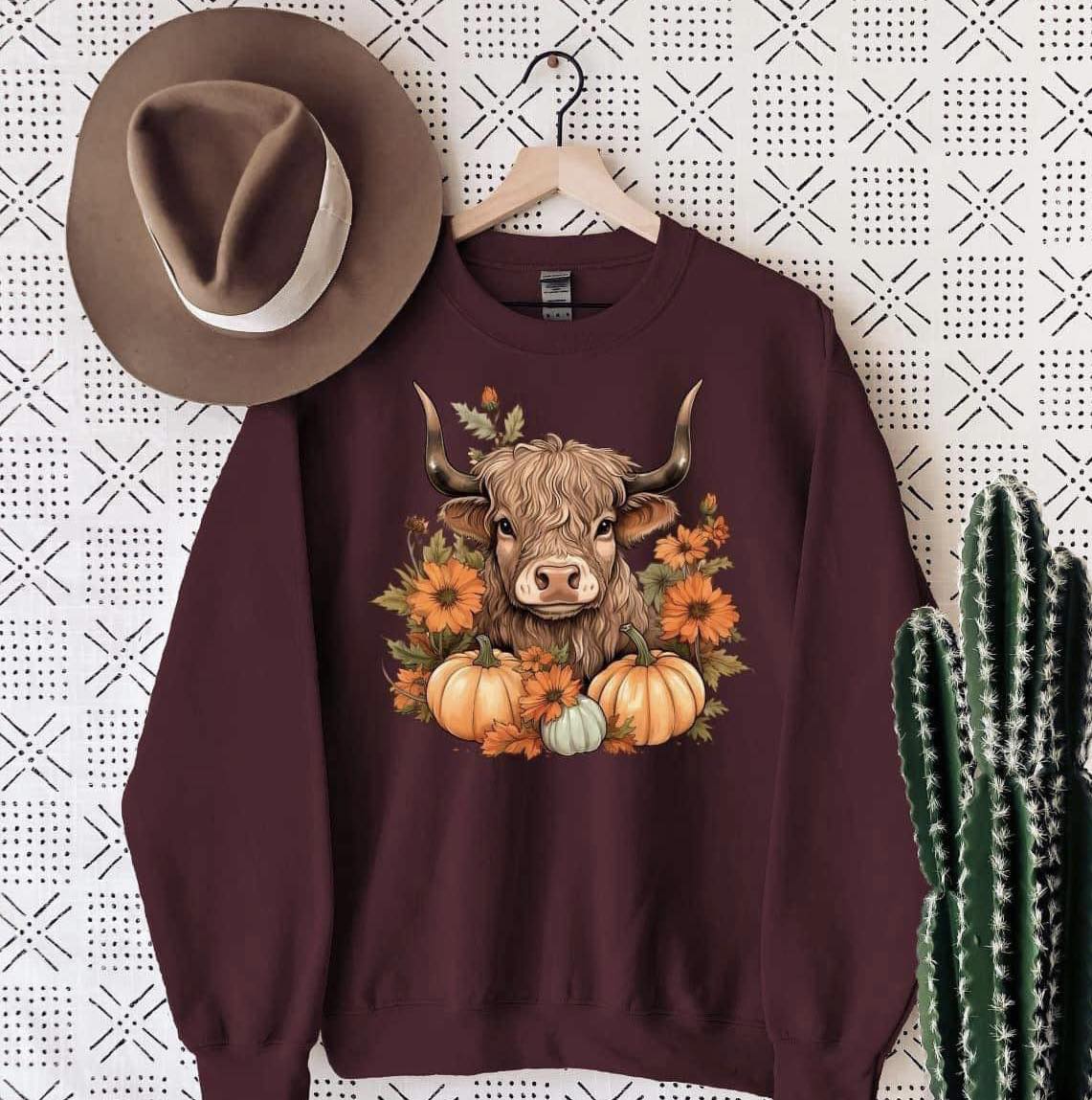 FALL HIGHLAND COW